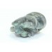 Hand crafted Natural labradorite grey Stone God Ganesha Idol Decorative 81 Grams